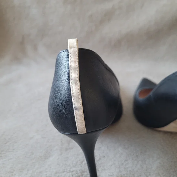SJP by Sarah Jessica Parker black leather heels size 40 - Picture 8 of 16